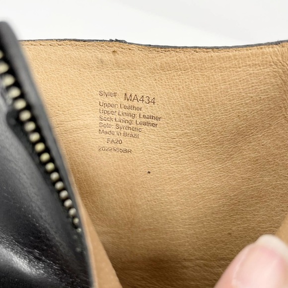 Madewell The Rosie Ankle Boot - Women's Black Leather Heeled Bootie, Size 8.5 - Picture 14 of 14